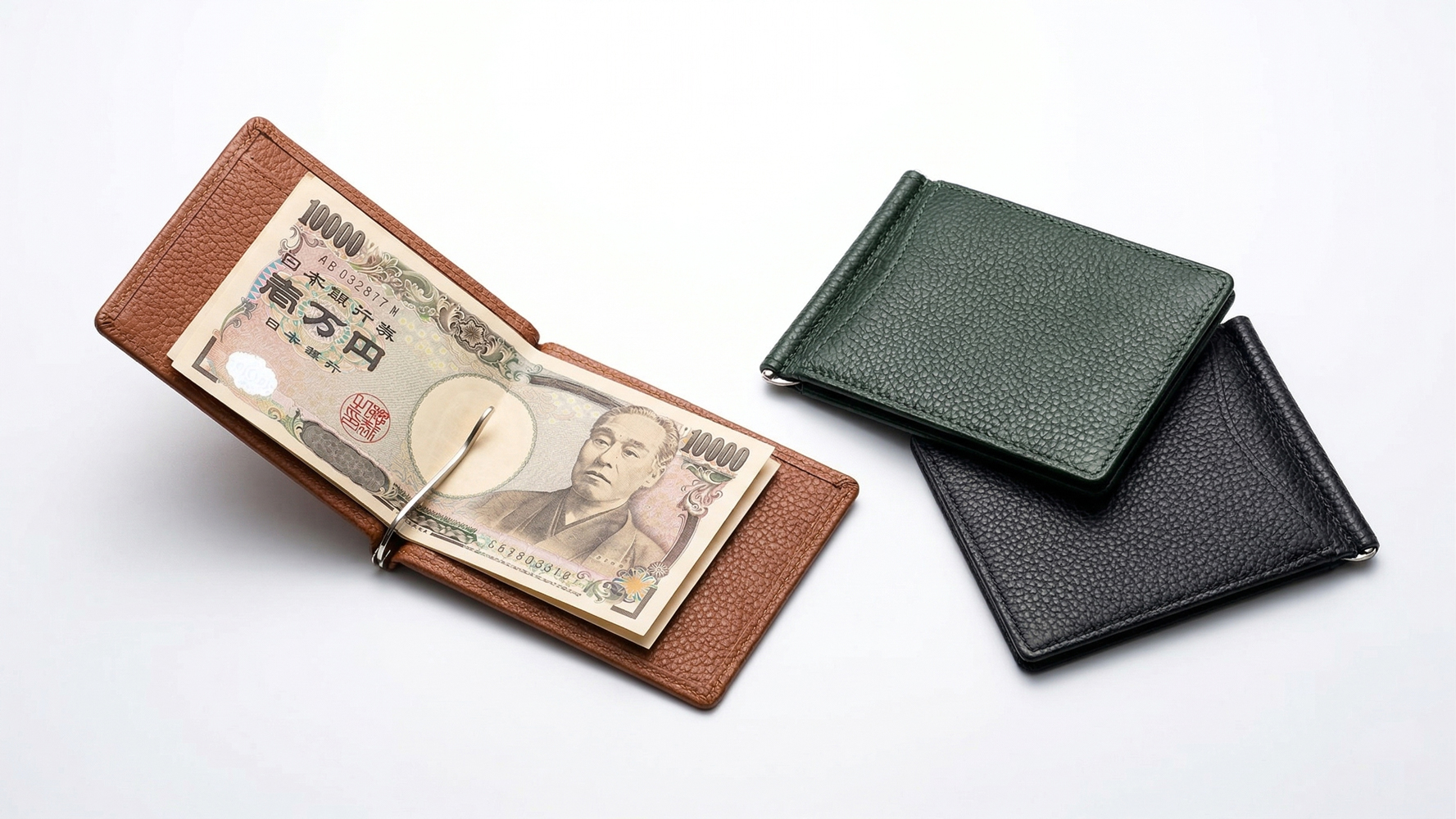 本革 アンティークレザー マネークリップ